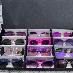Quay Assorted Purple and Pink Fashion Sunglasses - Multipack Stylish Frames.